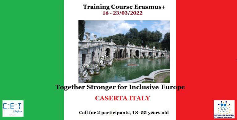 Μία θέση για Training Courses Erasmus+ στην Ιταλία