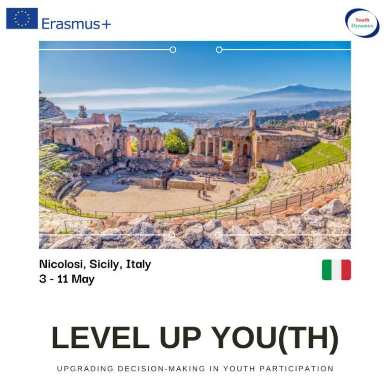 Ευκαιρία 2 Συμμετεχόντων για Youth Training «Level Up You(th)»